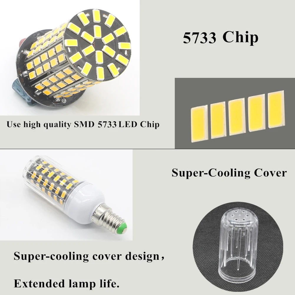 TSLEEN Высокая люменов светодиодный светильник E27 E14 B22 G9 GU10 7 Вт 9 Вт 12 Вт 15 Вт 20 Вт 25 Вт SMD 5733 кукурузная лампа 220 В люстра светодиодный светильник s Точечный светильник s