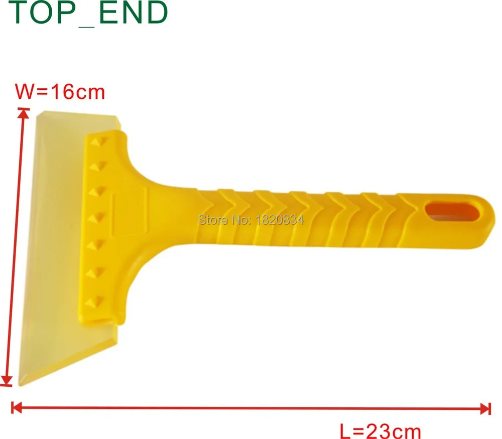 Портативный скребок для льда/снега из говядины, стандартный размер, желтая рукоятка, для чистки окон быстро, рекомендуемый инструмент для вашего автомобиля зимой