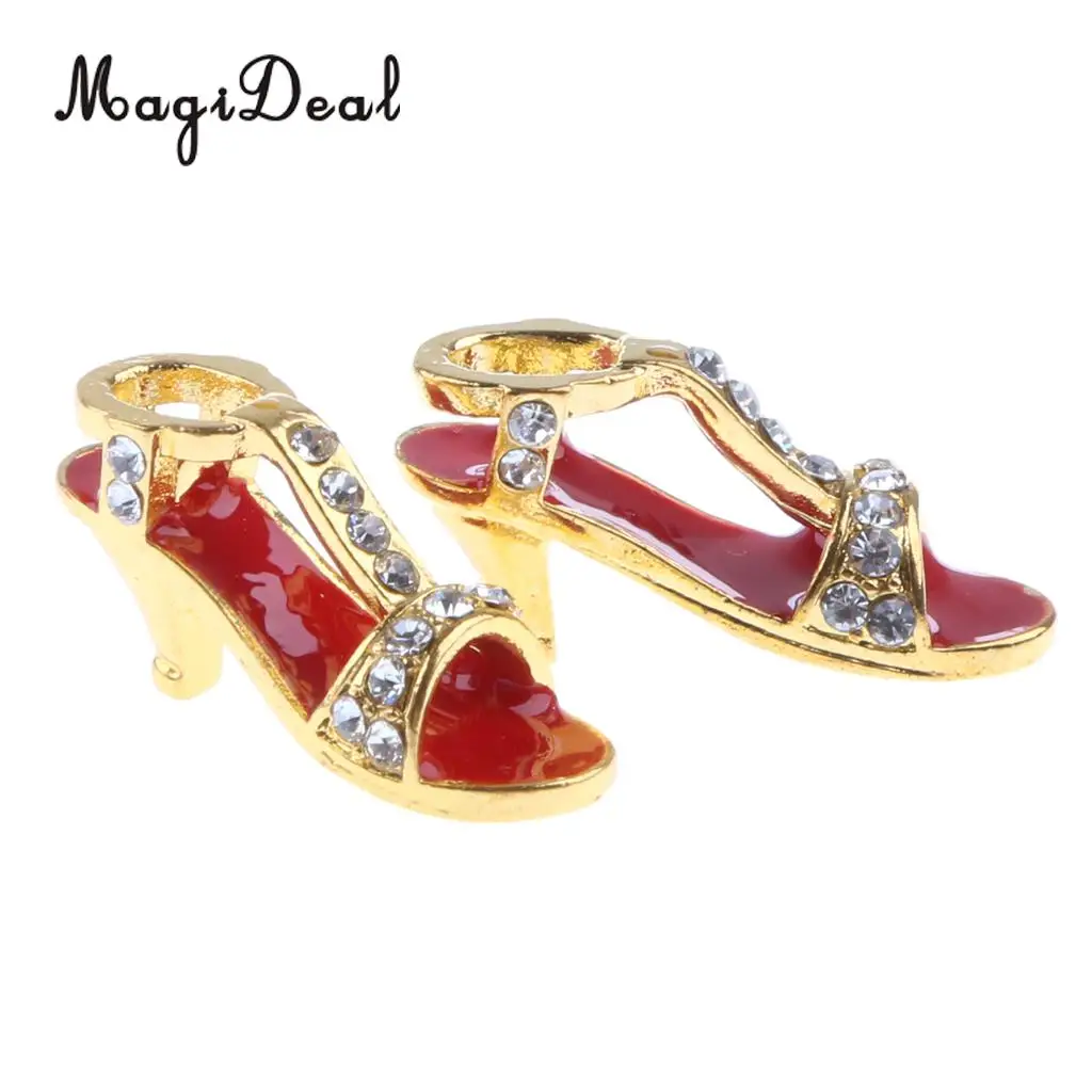 MagiDeal 1:12 Dollhouse Miniature Metal Slippers Shoes for 1/12 Scale Dolls House Living Room Bedroom Decoration Accessories