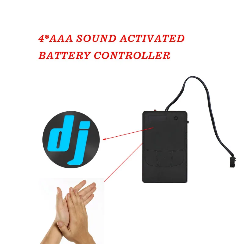 

el wire inverter 4*AAA Music Sound Driver el driver for el wire 1M 2M 3M 4M 5M 10M glowing like water running