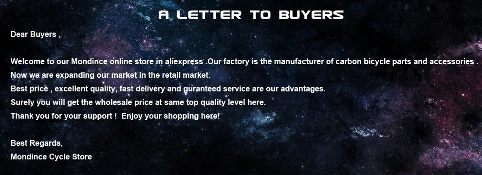 a letter to buyers
