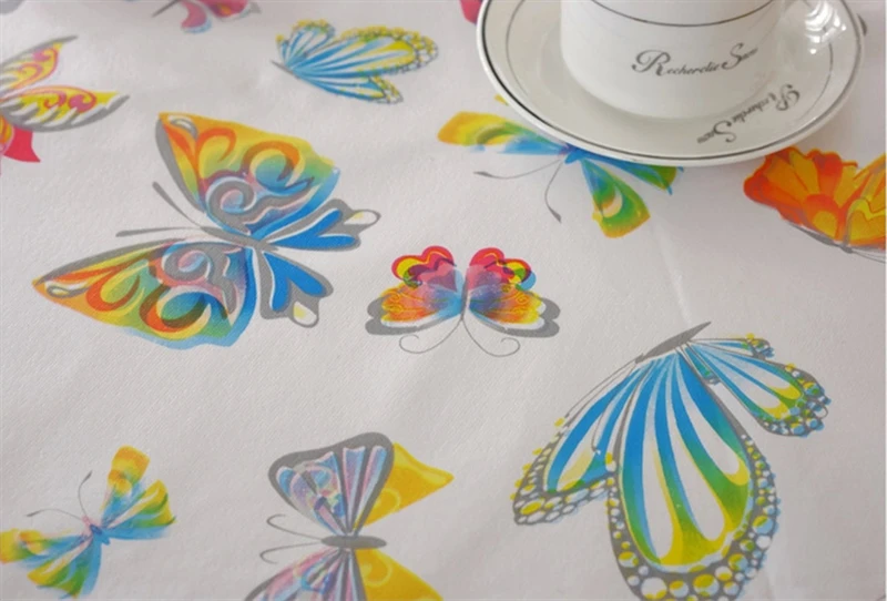 20 Types Tablecloth PVC Pastoral Plastic Table Cloth Rectangular Waterproof Oilproof Fabric Tea Table Cabinet Decor For Kitchen 