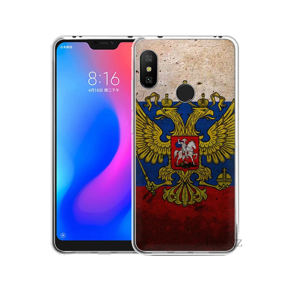 Жесткий чехол Gerleek для телефона с российским флагом eaglefor Redmi 7 GO 4 Prime 3S 6 6A 3 Pro 4Pro S2 4A