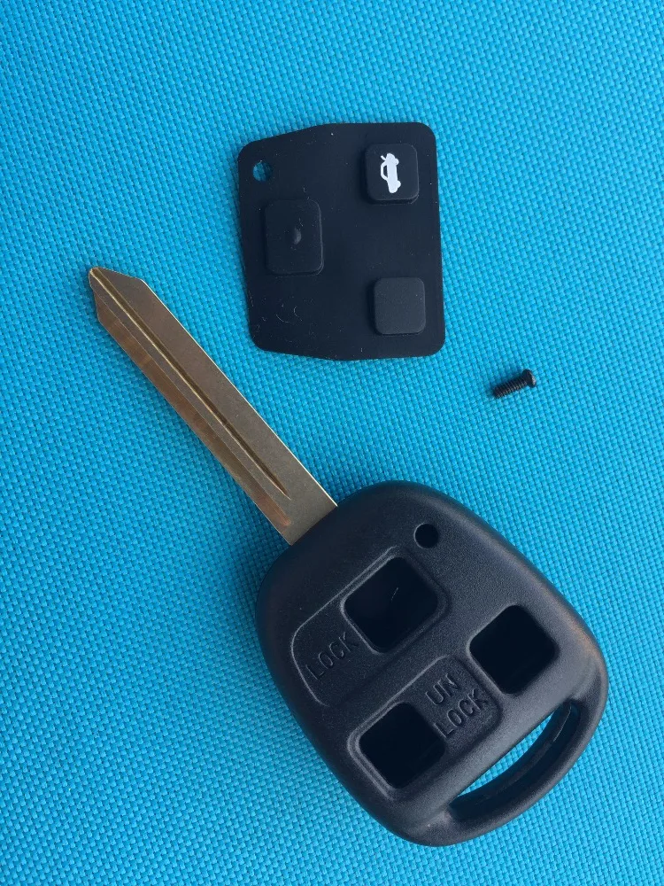 For Toyota Yaris Carina Avensis ETC. 3 Button Remote Key Case Shell Toy47 Uncut Blade No Logo Car Accessories Auto Parts Cheaper |
