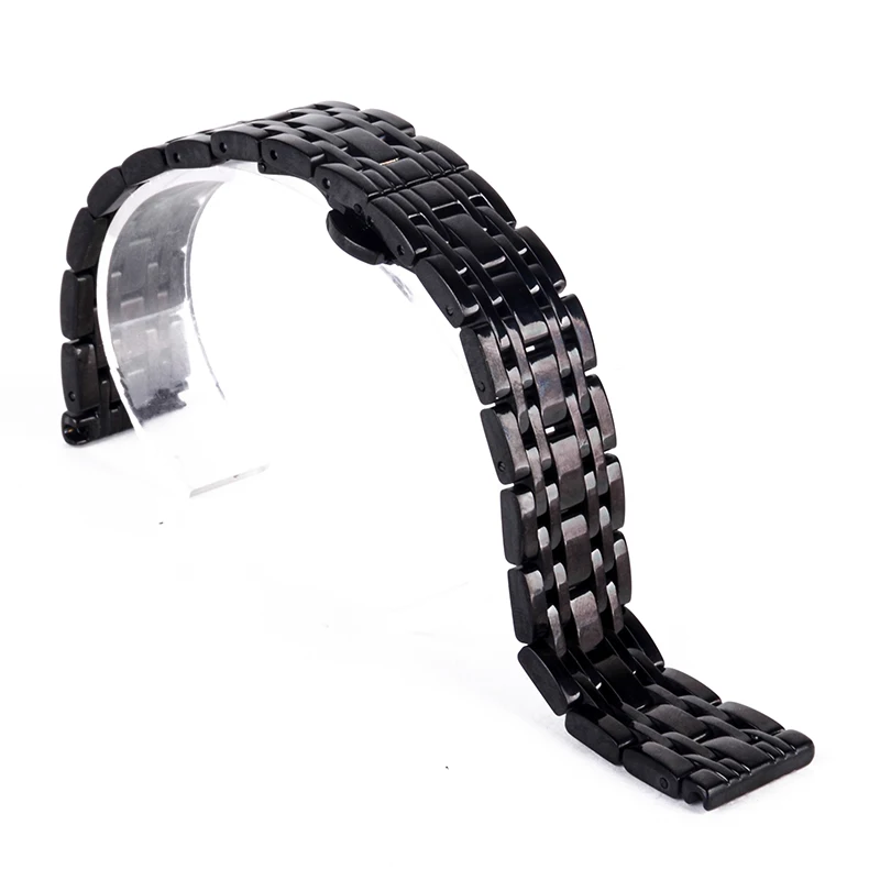 Stainless Steel Buckle Straight End Watch Band Strap Replacement Bracelet New Sliver Gold 18 20 22mm Womens Men Relojes Hombre