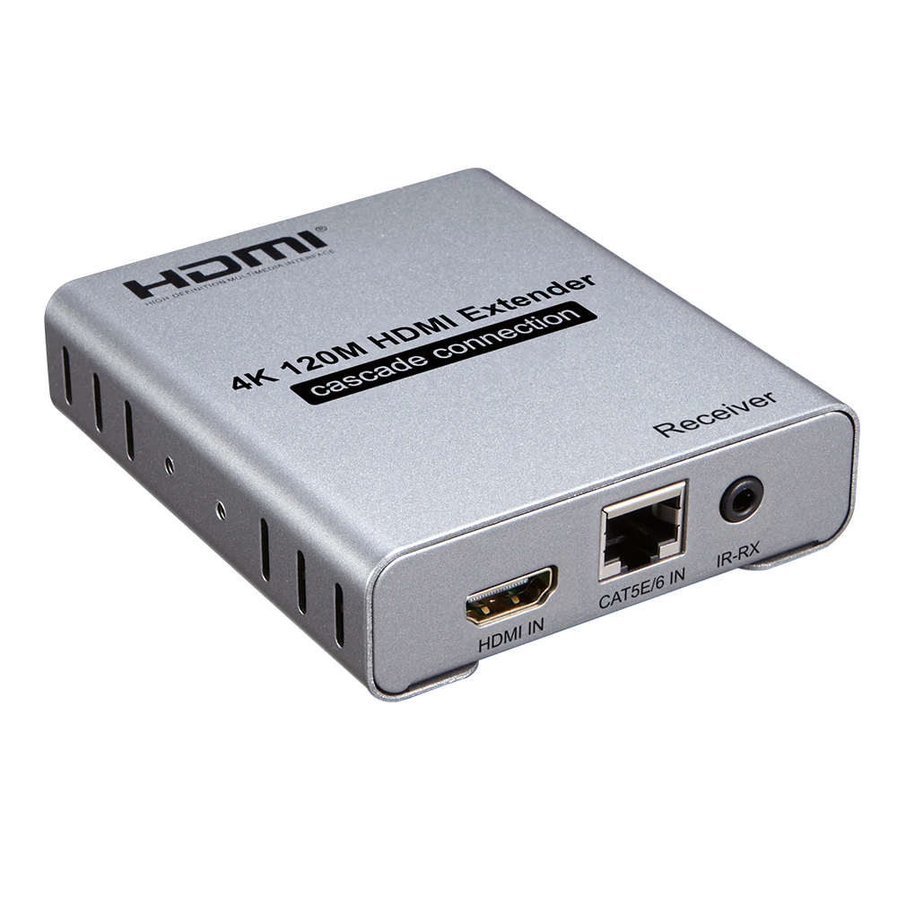 4K HDMI удлинитель по cat5e/6 кабель до 120 м с HDMI IR усилитель каскадное соединение дизайн один HDMI TX к N RX suported