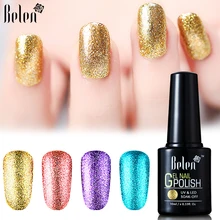 Belen Платиновый Блестящий Гель-лак для ногтей Nail Art 34 красочный лак замачиваемый стойкий органический УФ светодиодный лак Lucky Base Top