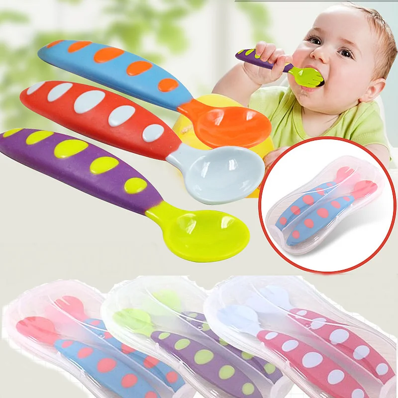 2 шт. детские столовые приборы|baby spoon fork|baby spoonsolid feeding |