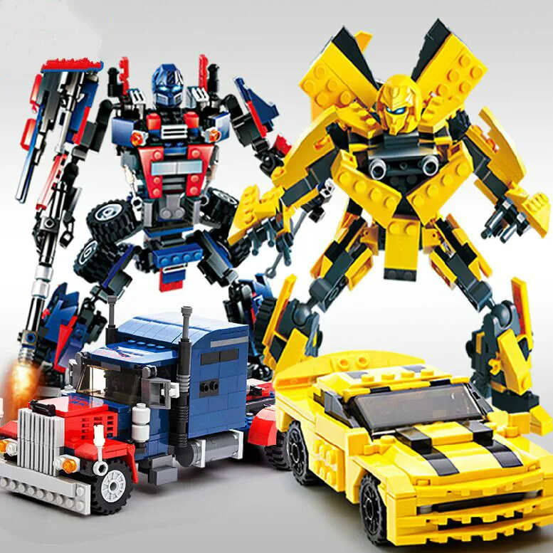 

Dinosaur Transformation Robot Creative Blocks Assembling Educational Blocks Action Figure Toy For Children
