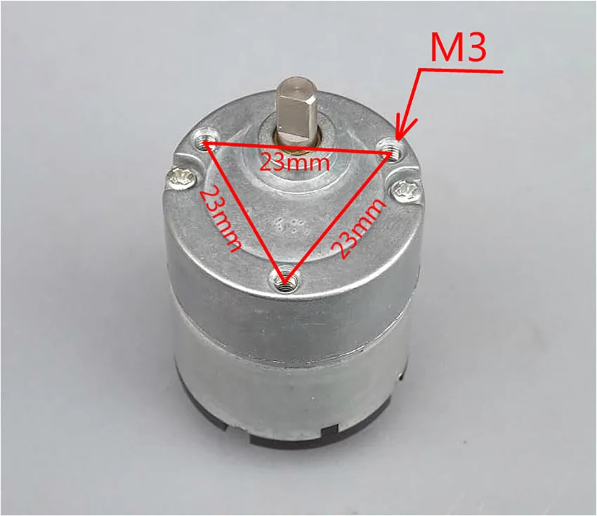 33GB-520 DC редуктор ed Мотор DC 6-12 В редукционный двигатель все металлические шестерни углеродная щетка положительный и отрицательный двигатель 170-350 об/мин Диаметр вала: 5 мм