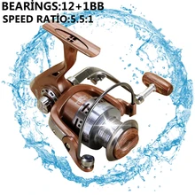 Yumoshi 12+1BB 5.5: 1 катушка рыболовная спининг Рыболовные катушки катушка карп Карп спин катушка рыбалка fishing reel катушка для спиннинга все для рыбалки фидер всё для рыбалки катушки рыболовные