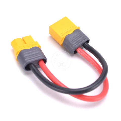 Amass XT60 XT60H Male to Female Adapter connector with 14AWG Wire Cable For RC Module Lipo battery title=