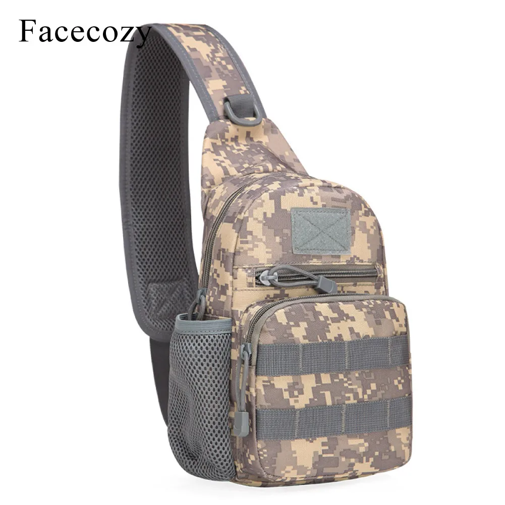 ACU Camouflage Bag Новая сумка для рыбалки, сумка для чайника, Спортивная походная сумка, многофункциональная сумка для женщин и мужчин, тактический нагрудный рюкзак, 10л, сумки через плечо - Цвет: ACU Camouflage Bag