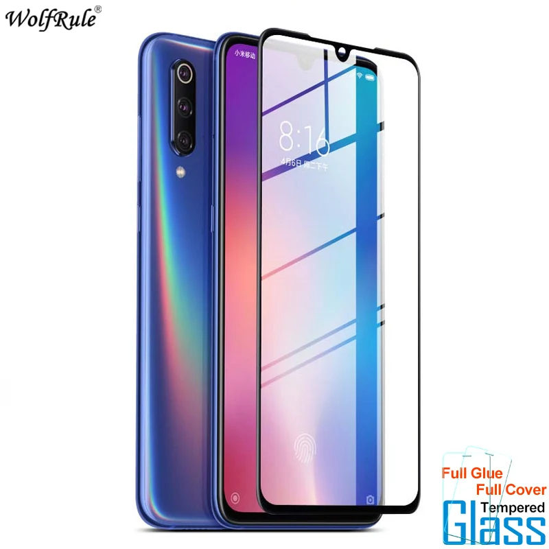 

2Pcs For Glass Xiaomi Mi 9 SE Screen Protector Full Glue Cover Tempered Glass For Xiaomi Mi 9 SE Glass Phone Film 5.97''
