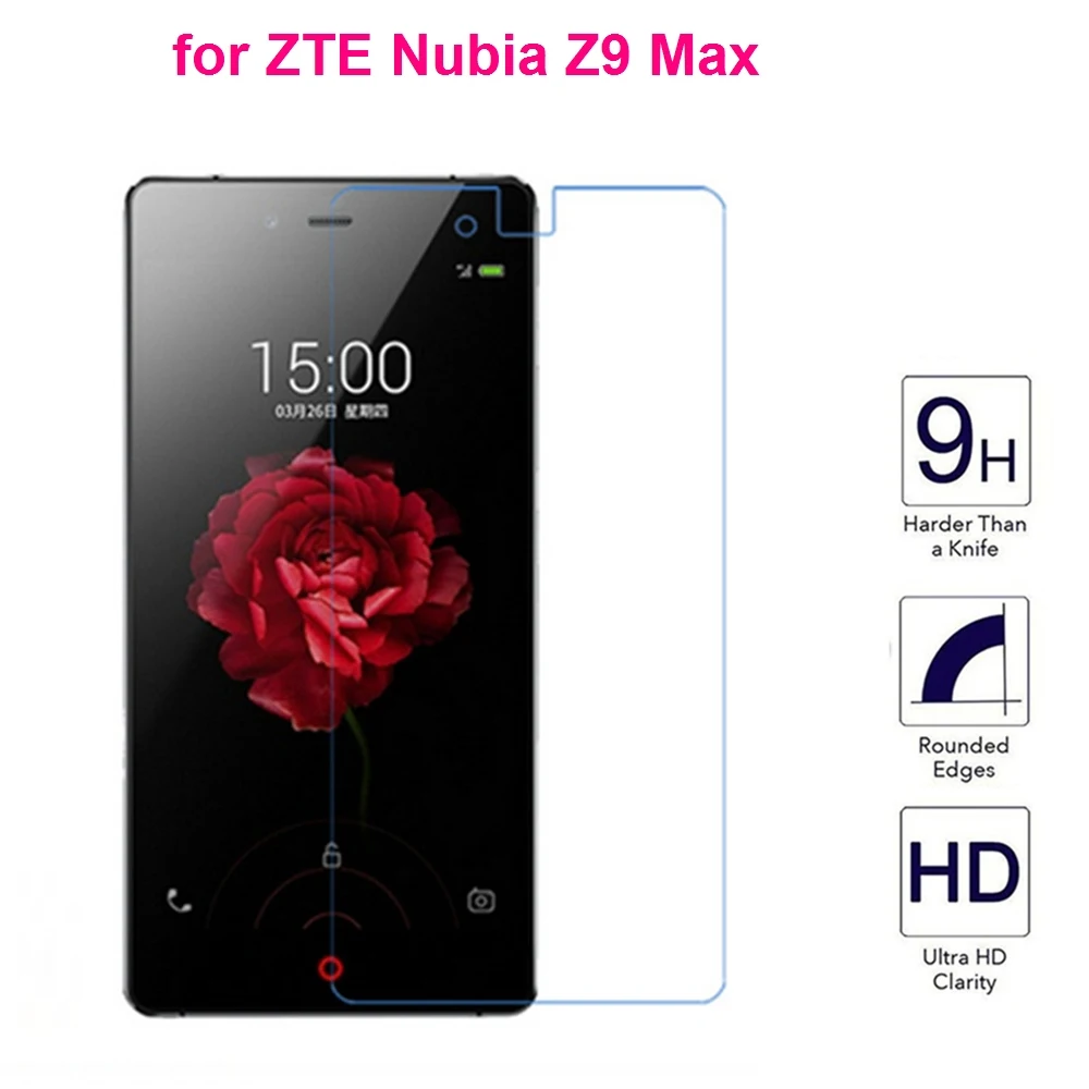 

2Pcs For ZTE Nubia Z9 Max Tempered Glass 0.3mm Rounded Edges 9H Premium Anti-shatter Tempered Glass For ZTE Nubia Z 9 Max Screen