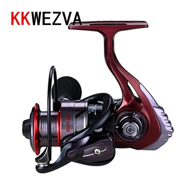

KKWEZVA Metal Deep cup 2000H-5000H Spinning Fishing Reel Hi-Speed Full Metal Spinning Wheel + Metal Rocker And EVA hold