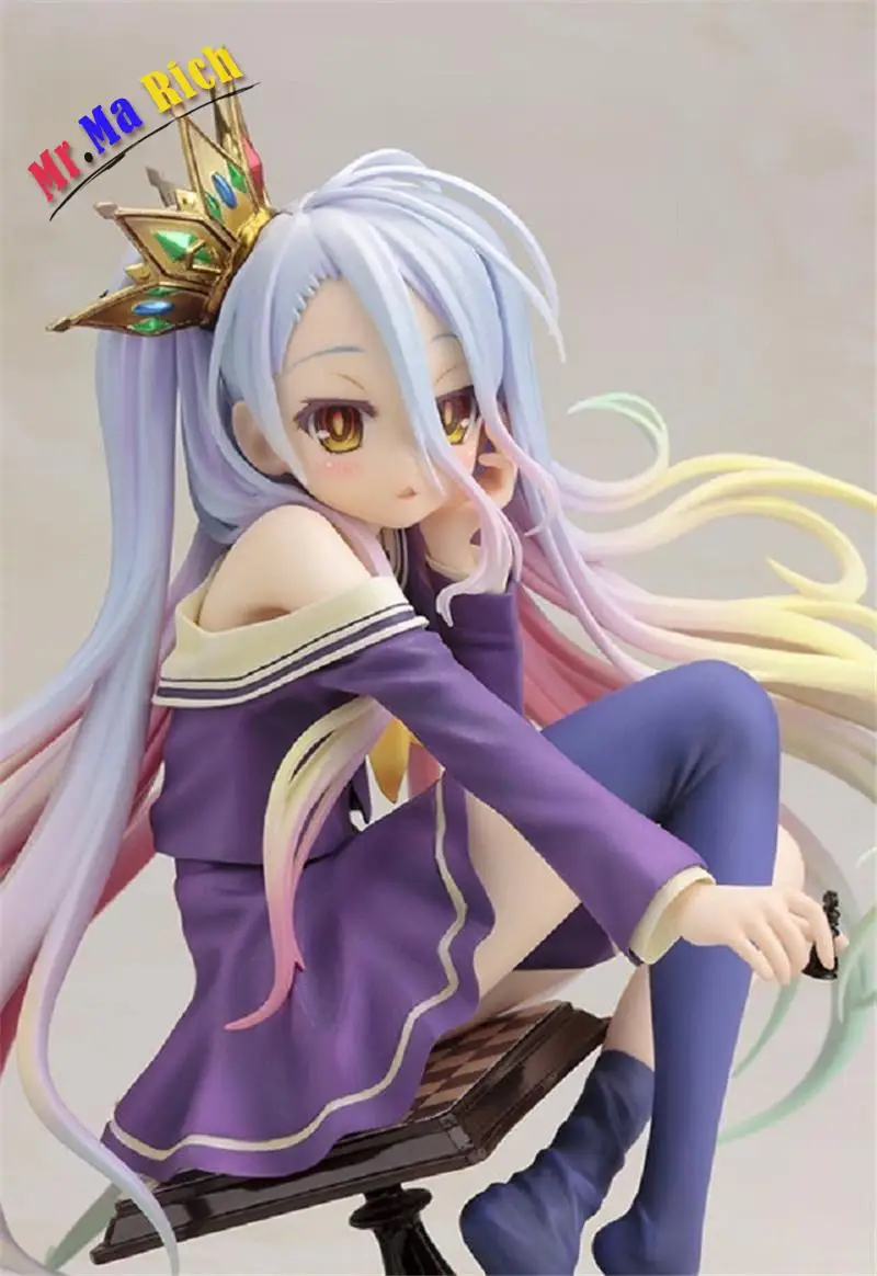 Аниме NO GAME LIFE Shiro 1/7 Scale фигурка из ПВХ коллекция 6 дюймов хобби подвижная модель