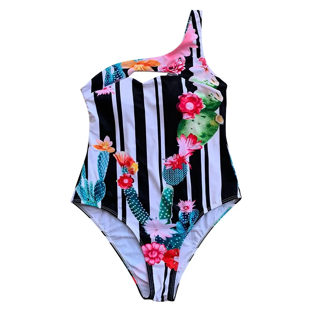 2019 Fashion Sexy summer Women One-Piece suit Sexy Floral Print Backless One Shoulder Set Underwear Ladies Sleeveless 4.3 2019 Fashion Sexy summer Women One-Piece suit Sexy Floral Print Backless One Shoulder Set Underwear Ladies Sleeveless 4.3