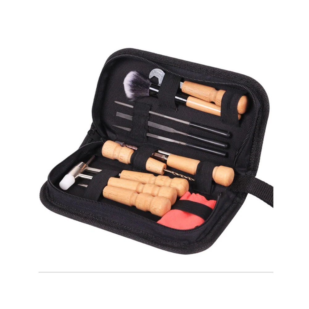 Wiping Cloth Professional Repair Kit Winder Guitar Tool Sets String Wrench Nut With Bag Drill Maintenance Accessories
