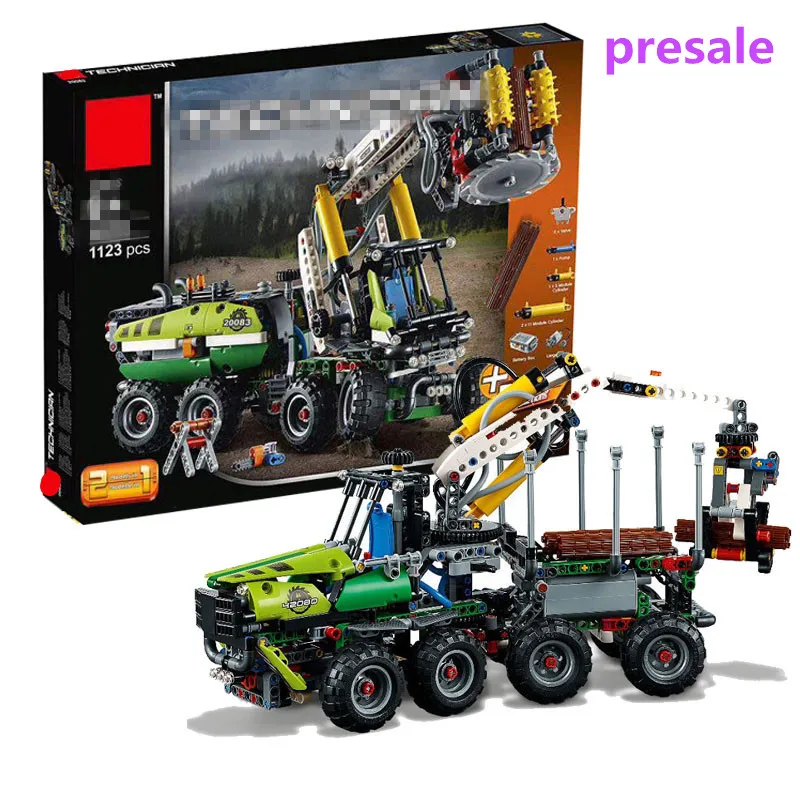 

Technic Series model Building kit 20083 Compatible 42080 Harvester Forestry Machine Block Brick Educational With Battery