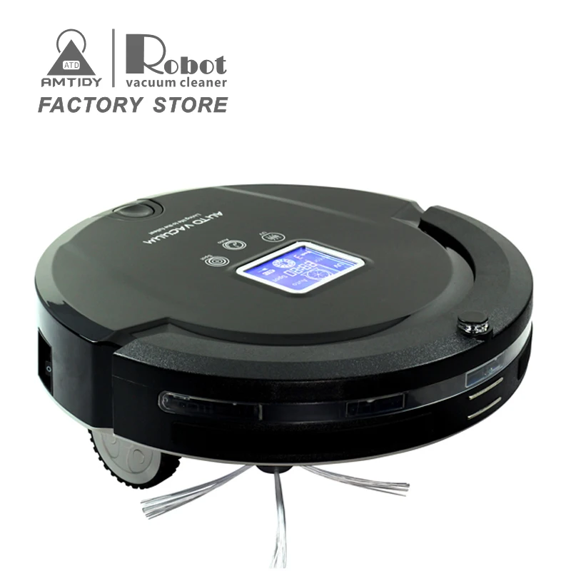 Amtidy Home Appliances Black Color Auto Cleaning Robot Vacuum Cleaner