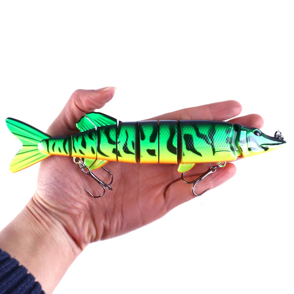 HENGJIA Big Size Fish Bait 7 Section Jointed Lures 205mm 69g Sinking