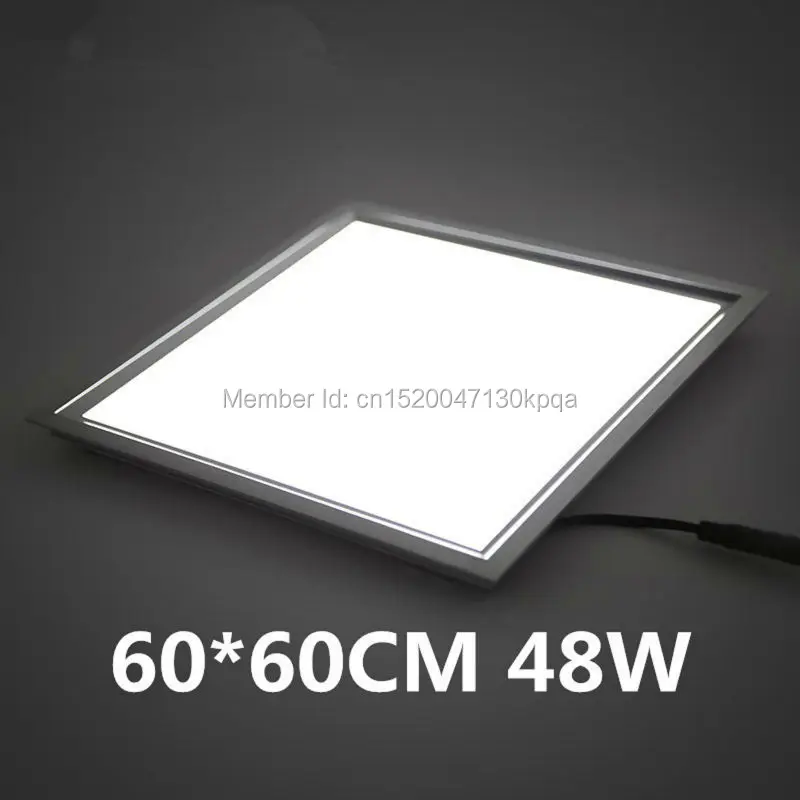 (8 шт./лот) гарантия 3 года 48 Вт 60x60 см 600x600 LED Панель свет 600*600 600x600 мм LED Подпушка свет Подпушка Освещение