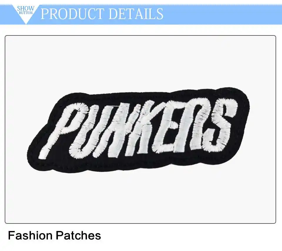 Military Patch Wings Stars PUNKERS US England Badges Morale Military Patch Iron On Embroidery Applique Patches For Jeans (3)