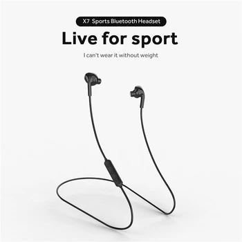 

Lyenn X7 Sport Bluetooth Headset with Mic Wireless Bluetooth V5.0 Earphones Light Wear Earbuds with Magneto-suction Charging