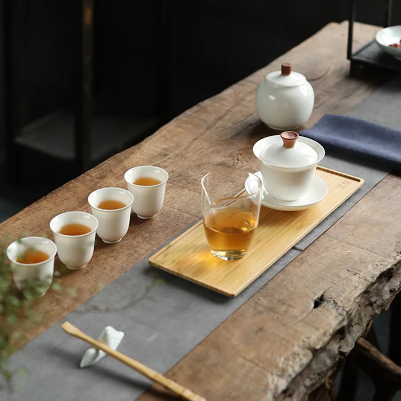 

TANGPIN ceramic gaiwan with 4 cups handmade a tea sets chinese kung fu tea sets drinkware