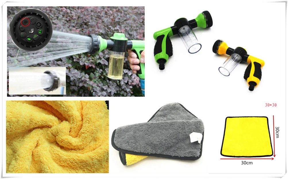 Car motorcycle cleaning and maintenance tools rag foam high pressure spray for Volkswagen PTouareg Touran Beetle CC Magotan