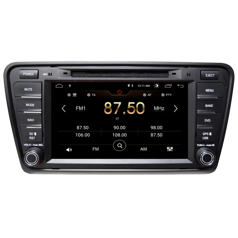 Top 90% New Second hand Android 7.1 Car DVD Player GPS Navigation System For Skoda Octavia III 2013-2017 A7 Can Bus 4G WiFi 4