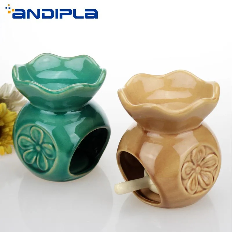 Buy Ceramic Incense Burner Candle Aroma Lamps Candles Heater Essential Oils
