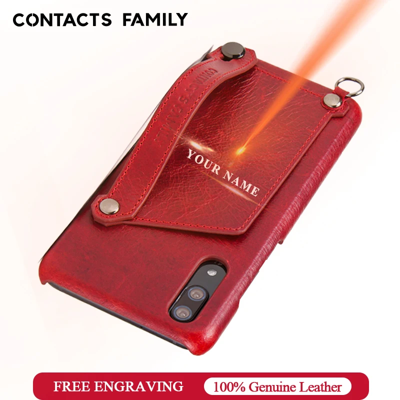 

For Huawei P20 Tactile Elegant Genuine Leather Case With Hand Strap Wallet Case For Huawei P20 Back Protective Cover Coque