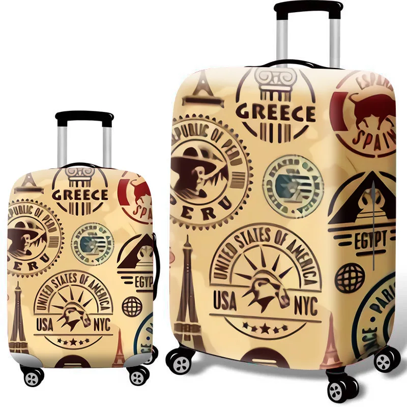 TLDGAGAS 3D Digital Stretch Fabric Luggage Protective Cover Suit 18-32 Inch Trolley Suitcase Case Covers Travel Accessories