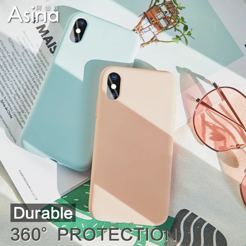ASINA Case For iPhone 7 8 6 6s Case Original Liquid Silicone Case Plain Color Coque Capa For iPhone 7 8 6 6s Plus X Xs Max XR ASINA Case For iPhone 7 8 6 6s Case Original Liquid Silicone Case Plain Color Coque Capa For iPhone 7 8 6 6s Plus X Xs Max XR