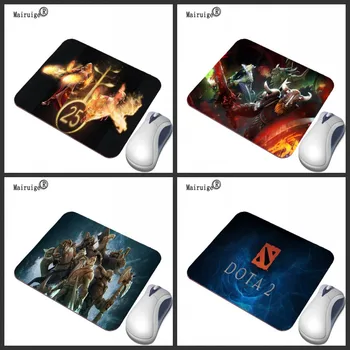 

Mairuige Art Game DOTA Character LOGO Design Print Small Size Rubber Mouse Pad Non-slip Rectangle Pad for Gamers Mat
