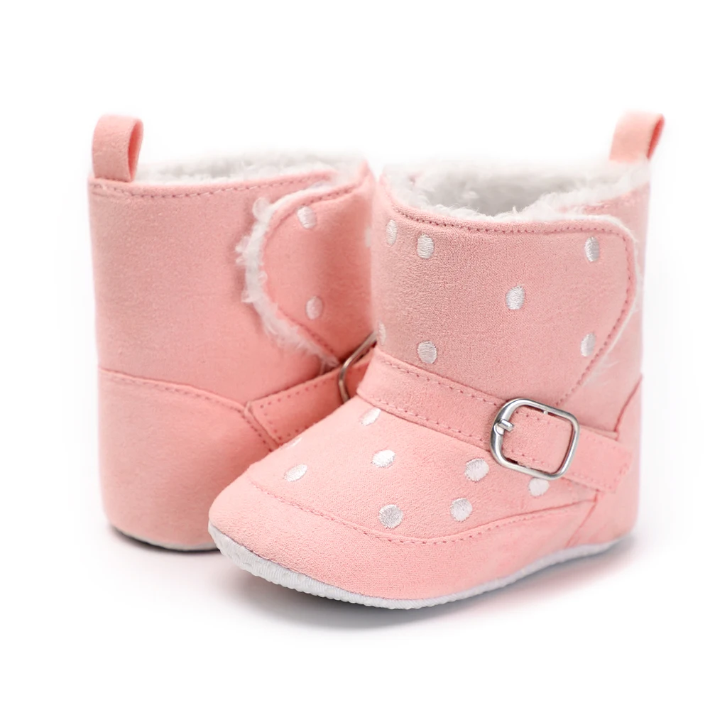 Unisex Baby Snow Boots Infant Soft Sole Fleece Antiskid Winter Shoes