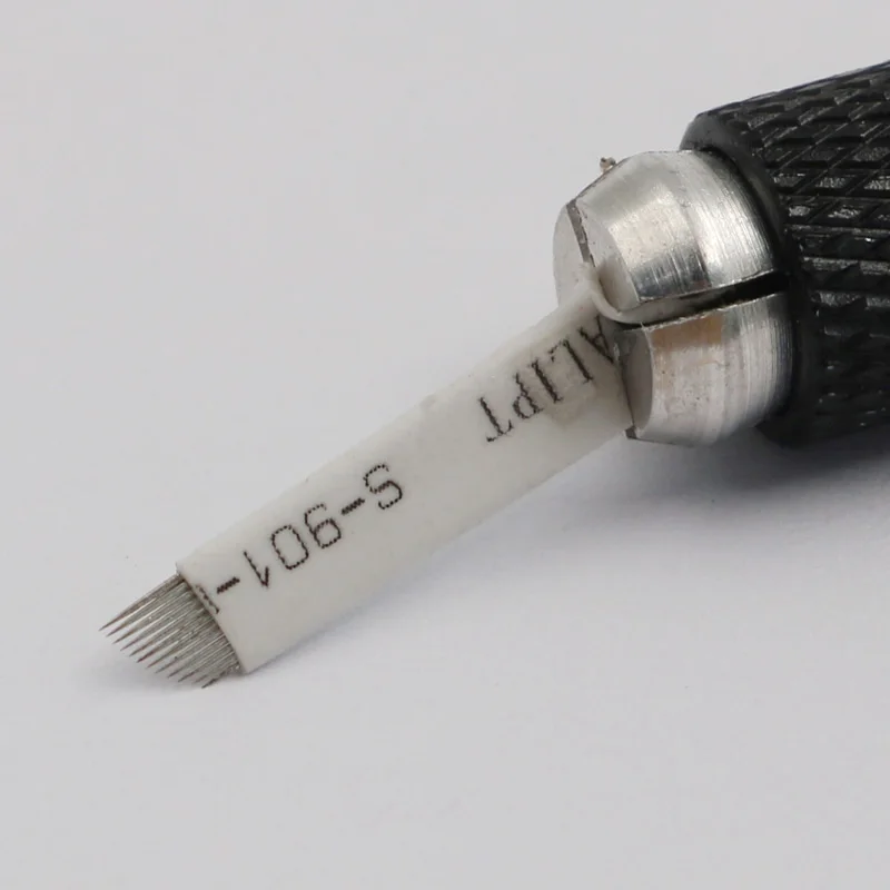 500 шт. 12 контактов одноразовые брови microblade постоянный макияж agujas microblading иглы татуировки
