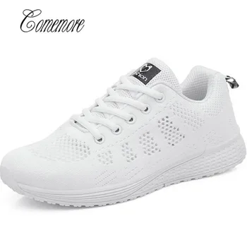 скидка Comemore Women Sneakers Running Ladies Sport Shoes White
Breathable Female Krasovki Platform Gumshoes Sneaker Femme 2019 онлайн