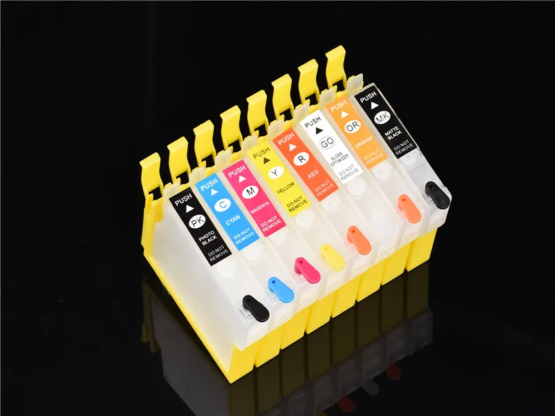 

CISS ink cartridge with ARC chip with Reset Button for Epson R2000 printer T1590-T1599 empty refill ink cartridge