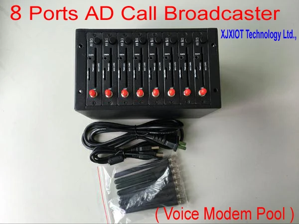 

New Product : Advertising Call Broadcaster Modem Pool ! Great Innovative ! Send VOLUME AD Call ( Voice ) ! 8 ports Call Modem