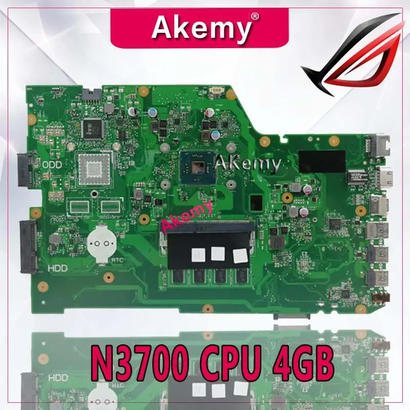 Akemy X751SA اللوحة المحمول N3700 CPU 4 GB ل ASUS X751S X751SJ X751SV اختبار اللوحة X751SA اللوحة اختبار 100% موافق