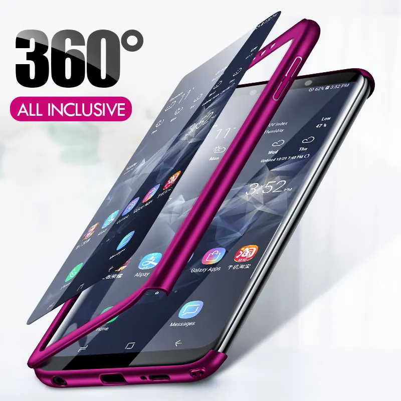Матовый чехол на 360 градусов для Samsung Galaxy A50 A30 M20 J4 J6 A6 A8 Plus A7 2018 A750 S10 S9 S8 S7 Edge со