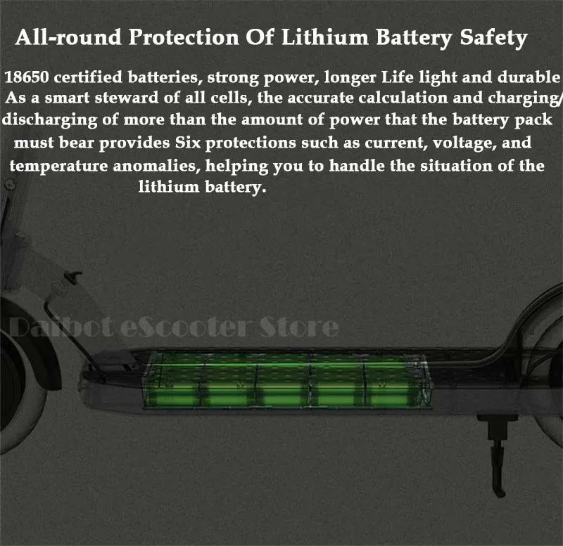 Kick Scooter For Adult Two Wheels Electric Scooters 8.5 Inch 300W Portable Foldable Electric Scooter 36V GrayWhite With APP (28)