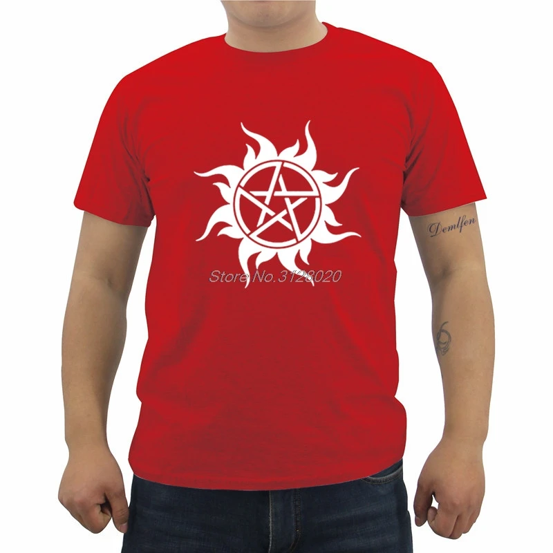 

New Fashion Summer Supernatural Tops Brand Clothing Hipster T Shirts Harajuku Streetwear Funny T-shirt Cool Tees Tops