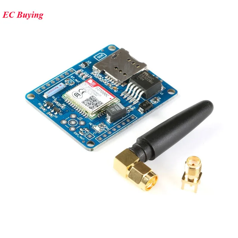 

5PCS SIM800C Development Board Quad-Band GSM / GPRS Module Supports Bluetooth/ TTS/ DTMF Alternative SIM900A Glue Stick Antenna