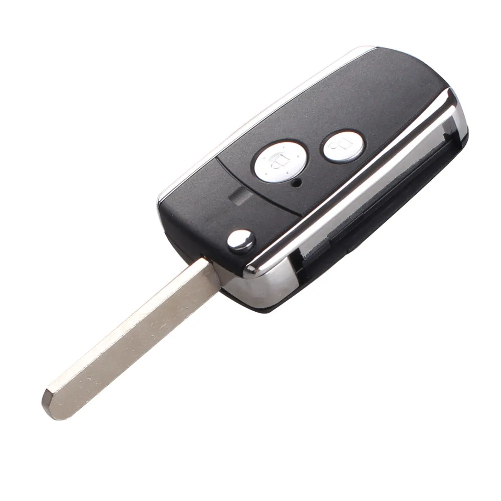 Dandkey 2 кнопки модифицированный пульт дистанционного управления Черный Флип ключ оболочка для Honda CIVIC CRV JAZZ ACCORD ODYSSEY ключ оболочка