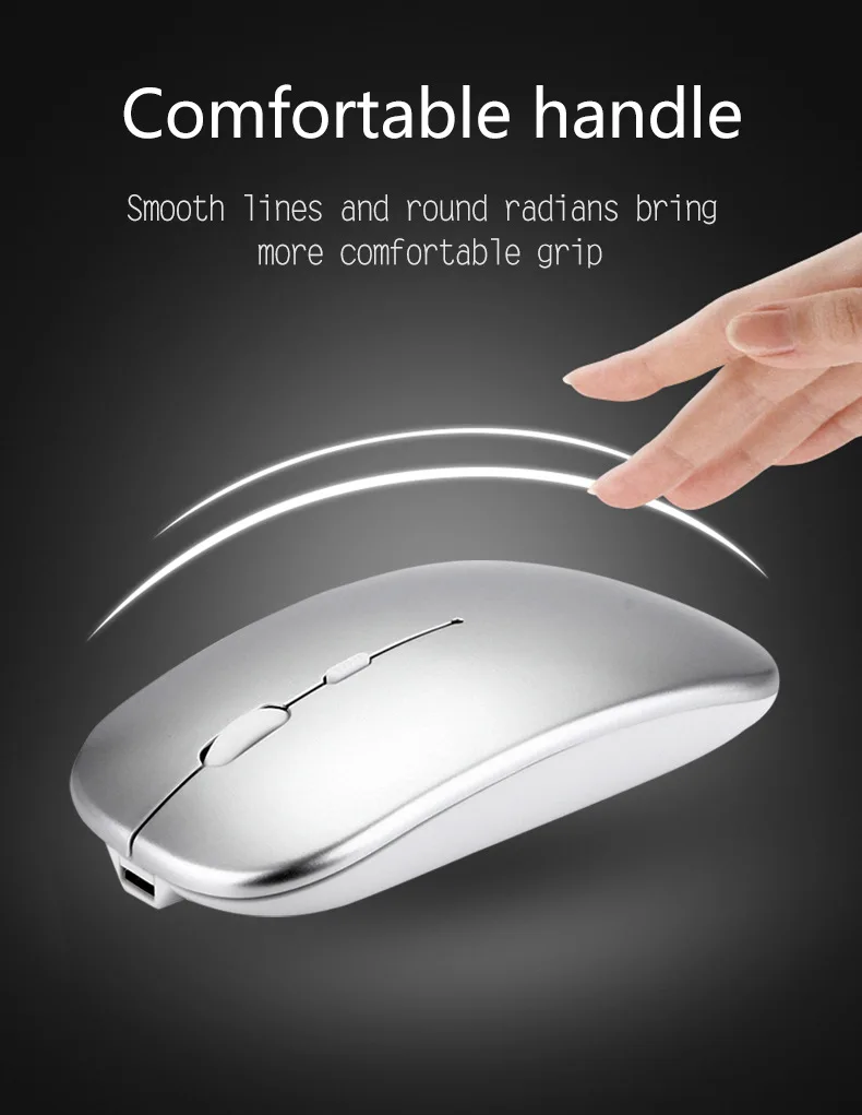 1600 DPI USB Optical Wireless Computer Mouse 2.4G Receiver Super Slim Mouse For PC Laptop