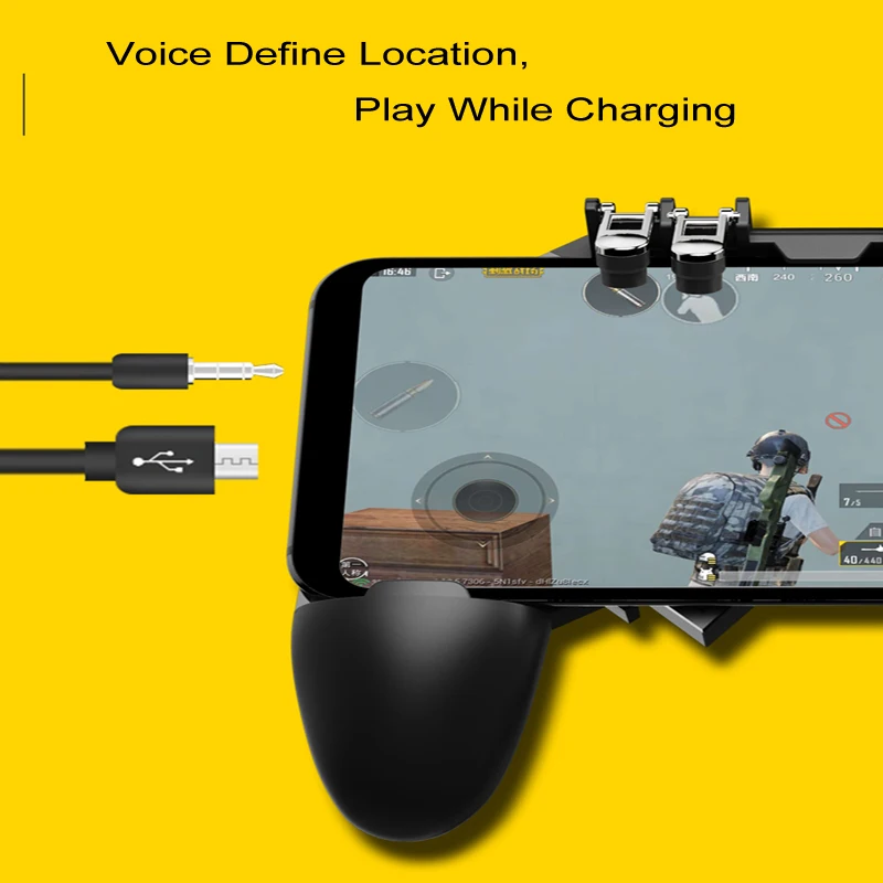 Mobile PUBG Controller Turnover Button Gamepad for PUBG IOS Android Six 6 Finger Operating Gamepad Peripherals PUBG Controller
